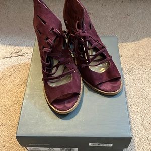 Vince Camaro suede lace up boots.